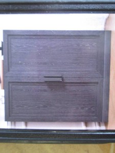 36 Inch corner storage cabinet black