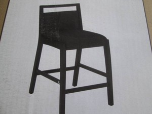 Black counter stool