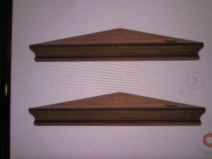 2 16.5x18.5 inch corner shelves