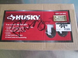 Husky 5 x 2 Inch caster set