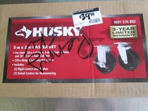 Husky 5 x 2 Inch caster set
