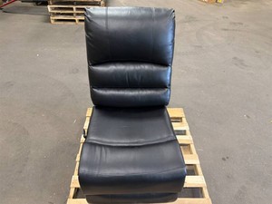 $349 Leather black fluffy recliner