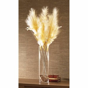 Set of 3 Lit Faux Pampas Grass - Cream