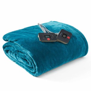 $150 Westinghouse Heated Blanket with 10 Heat Settings and Automatic Shutoff - Deep Teal, FullQueen