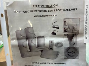 Electronic air, pressure, and foot massager air compression