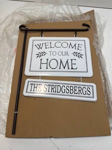Welcome to our home sign