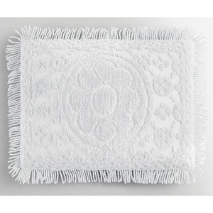 Emily Tufted Floral Cotton Chenille Sham - White, Standard