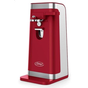 Ginnys Electric Can Opener with Knife Sharpener - Delicious Red