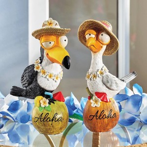 Set of 2 Solar Vacation Birds