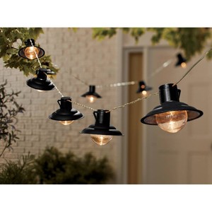 Farmhouse Solar String Light - 10 LED Outdoor Lanterns
