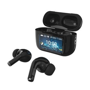 IQ Sound True Wireless Stereo Earbuds with Touchscreen Charging Case - Black