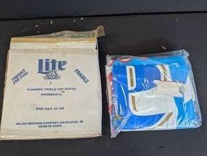 Vintage Miller Lite Summer Triple Rip Raft OAM 483 AV Q5