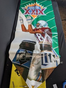 Vintage Miller Lite Super Bowl XXX 5-Foot Pennant