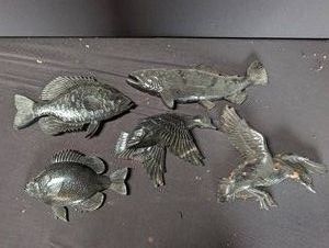 Grain Belt Bird & Fish Wall Decor Set (5pc)