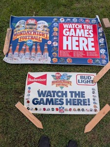 Vintage Budweiser Monday Night Football Posters (Lot of 2)