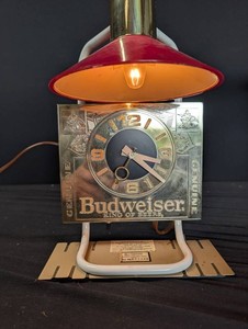 Vintage Budweiser Electric Sign Clock Item No. 0446