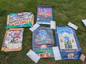 Vintage Super Bowl & Monday Night Football Poster Collection (Lot of 4)