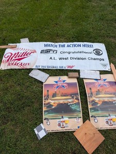 Vintage 1985 Twins All-Star Game Posters & Miller Banner Mixed Lot
