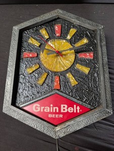 Grain Belt Beer Advertising Wall Clock