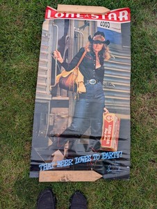 Vintage 1981 Lone Star Beer Collectors Series Poster