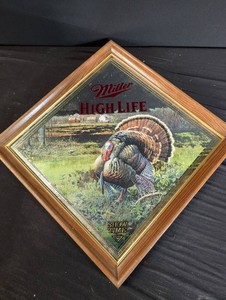 Vintage Miller High Life Show Time Reflective Plaque