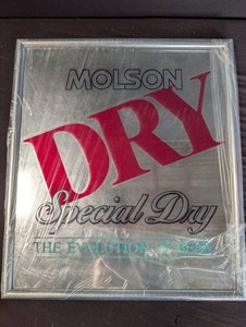 Molson Dry Special Day Framed Beer Advertising Sign