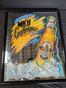 Michelob Golden Draft Light Framed Advertising Display