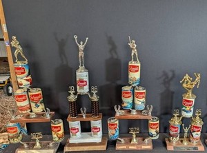 Vintage Schmidt Beer Trophy Collection - 4-Piece Set