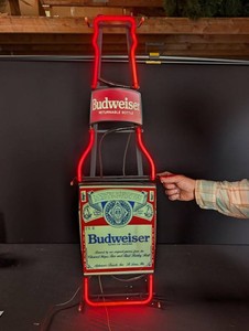 Vintage Budweiser Illuminated Advertising Sign