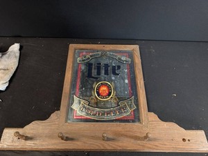 Vintage Lite Beer Advertising Wall Rack