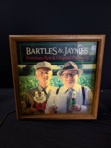 Vintage Bartles & Jaymes Premium Red Framed Advertising Print