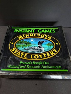 Minnesota State Lottery Instant Games Loon Sign