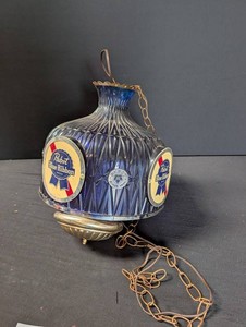 Vintage Pabst Blue Ribbon Beer Hanging Light