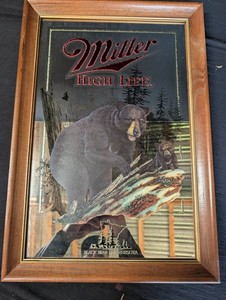 Miller High Life Wildlife Series the Black Bear Framed Print