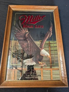 Vintage Miller High Life Wildlife Series Bald Eagle Framed Print