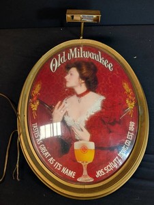 Old Milwaukee Illuminated Beer Advertising Sign