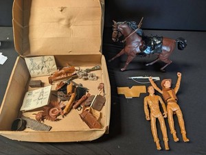 Vintage Marx Johnny West & Thunderbolt Western Toy Set