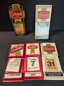Vintage Schmidt Beer Advertising & Calendars (Lot of 5)