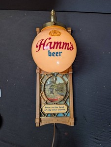 Vintage Hamms Beer Lighted Wall Sign