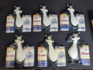 Hamms Beer Bear Advertising Wall Plaques (Lot of 6)