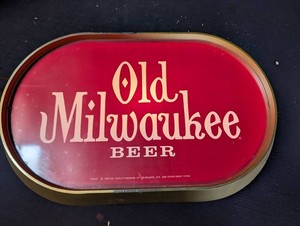Vintage 1980 Old Milwaukee Beer Advertising Sign