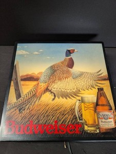 Vintage Budweiser Pheasant Advertising Sign