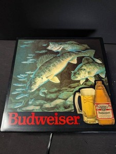 Budweiser Walleye Fishing Advertising Sign