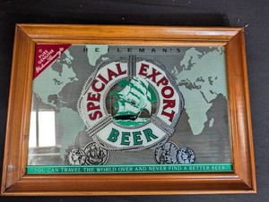 Vintage Hilemans Special Export Beer Advertising Mirror