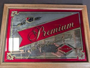 Vintage Heileman Premium Grain Belt Beer Advertising Sign