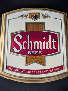 Vintage Schmidt Beer Heileman Dimensional Advertising Sign
