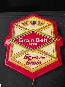 Vintage 1978 Heileman Grain Belt Beer Advertising Sign