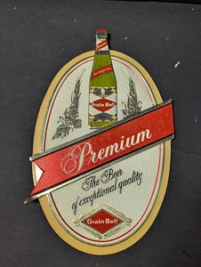 Grain Belt Premium Beer Embossed Metal Sign