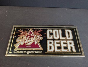 Pabst Cold Beer Advertising Sign