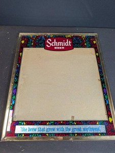 Vintage Schmidt Beer Advertising Mirror
